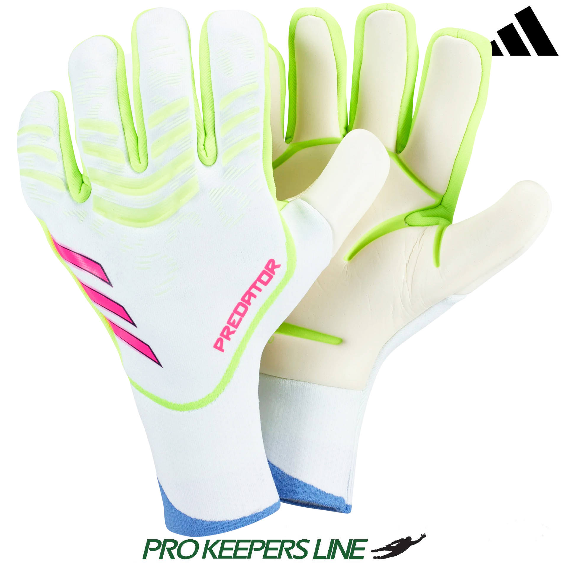 ADIDAS PREDATOR GL PRO FINGERSAVE PROMO WHITE/LUCID LEMON/LUCID PINK